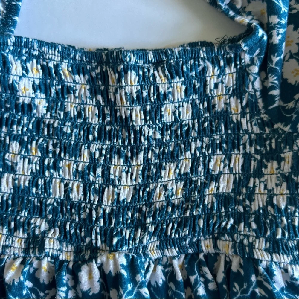 Willow & Root Floral Smocked Top